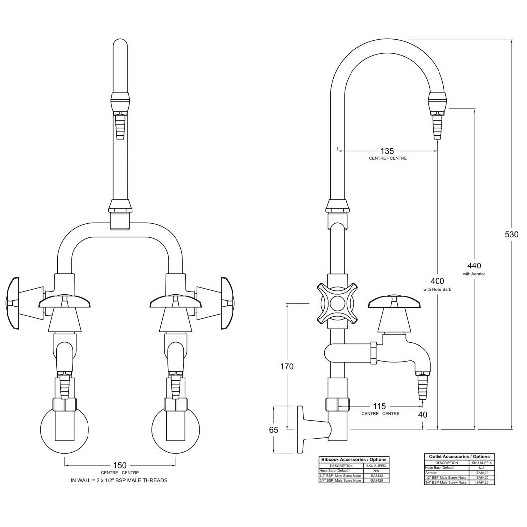 LB37 Line Drawing - Celestial Handles Pictured