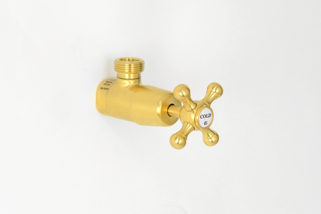 Photo: RU0047 in Brushed Antique Brass (BAB) finish, Cold indicator shown