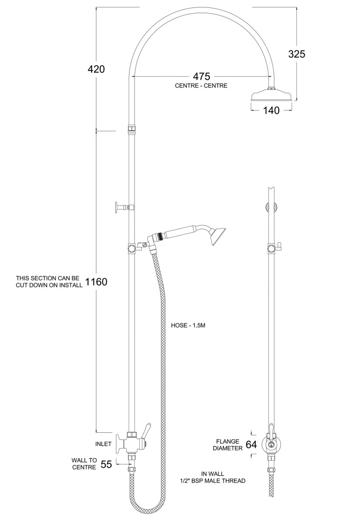 SA9615 Line Drawing