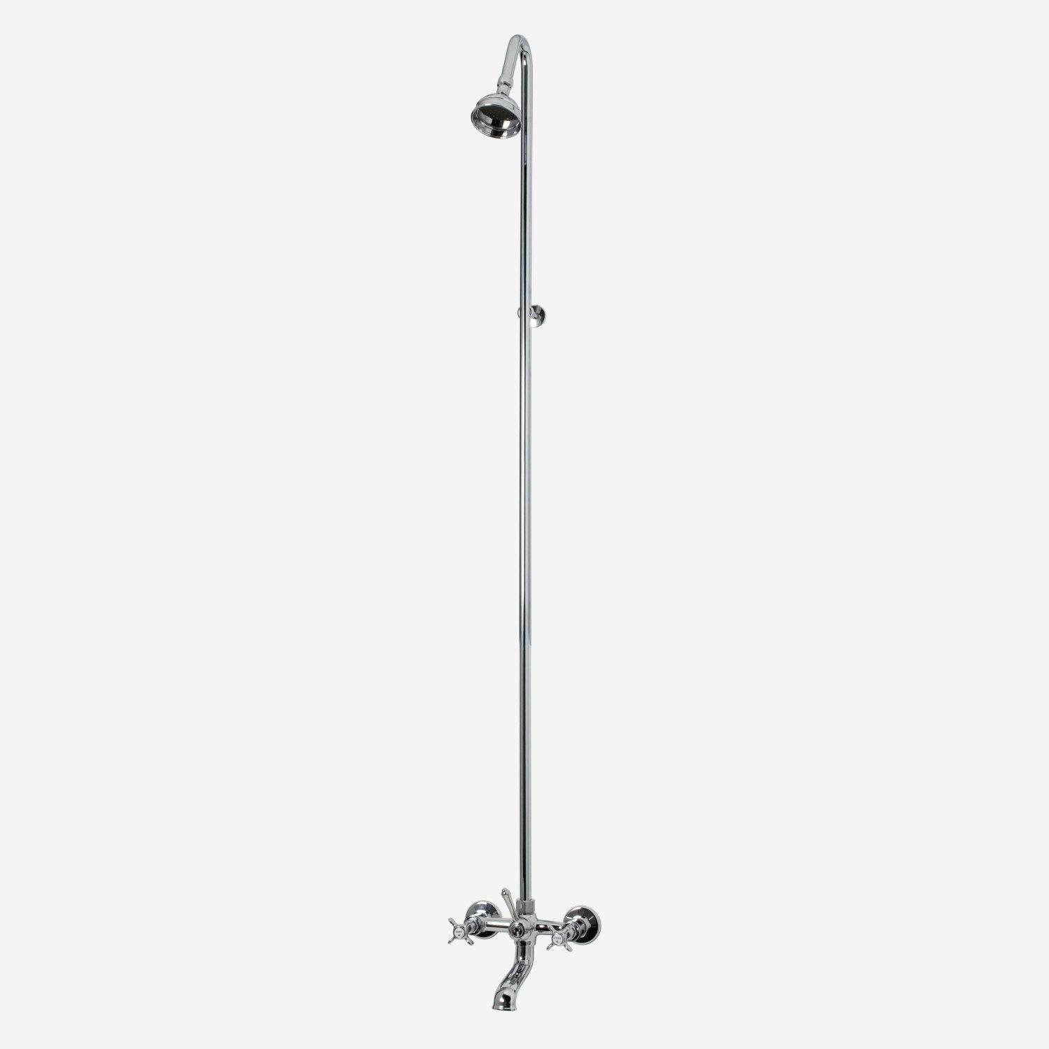 CB | Heritage Cast Bath/Shower Diverter with Gooseneck Riser and 75mm ...