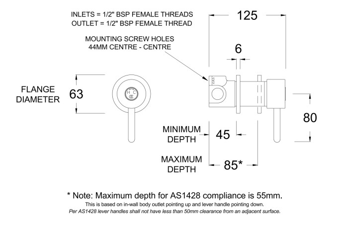 CB7501-TL Line Drawing