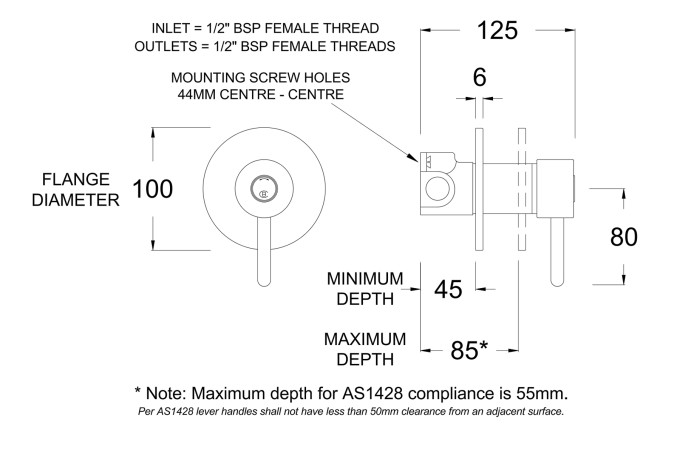CB7550-TL Line Drawing