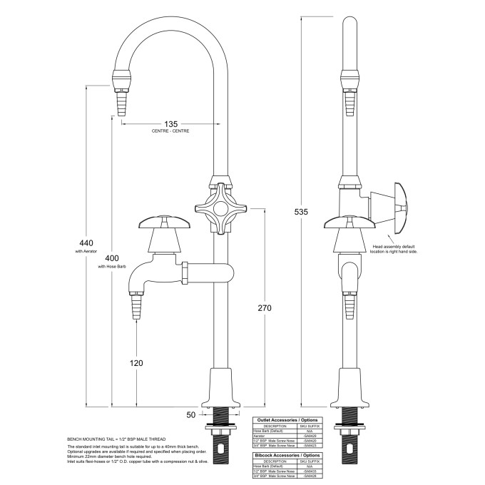 LB17 Line Drawing - Celestial Handles Pictured