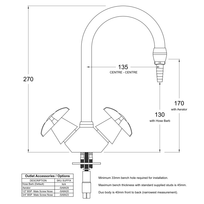 LB36 Line Drawing - Celestial Handles Pictured