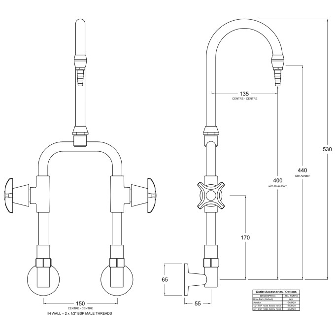 LB38 Line Drawing - Celestial Handles Pictured