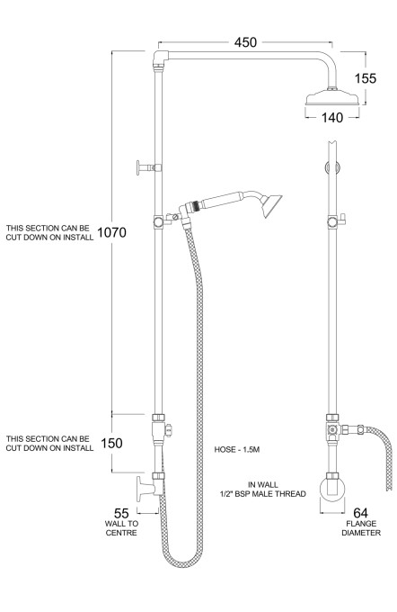 SA9608 Line Drawing