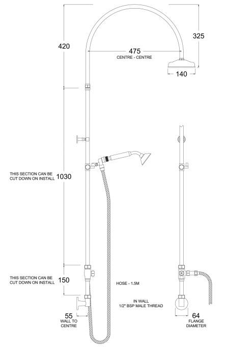 SA9614 Line Drawing