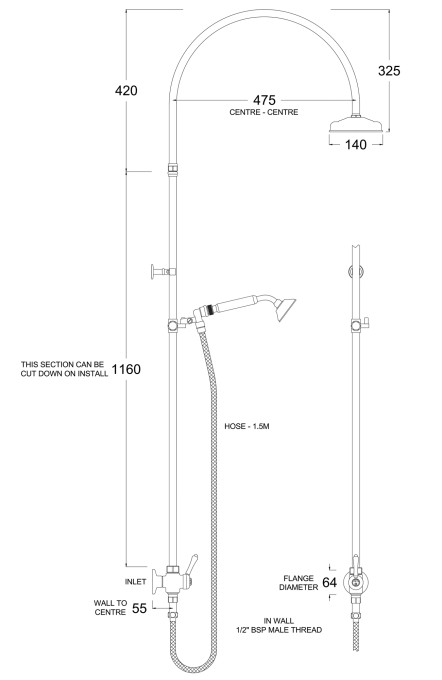 SA9615 Line Drawing