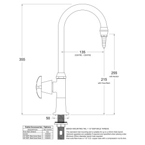 LB12 Line Drawing - Celestial Handle Pictured