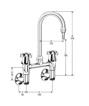 LB40 Line Drawing - Celestial Handles Pictured