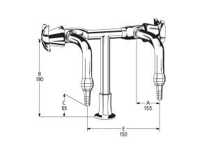 LB7 Line Drawing - Celestial Handles Pictured