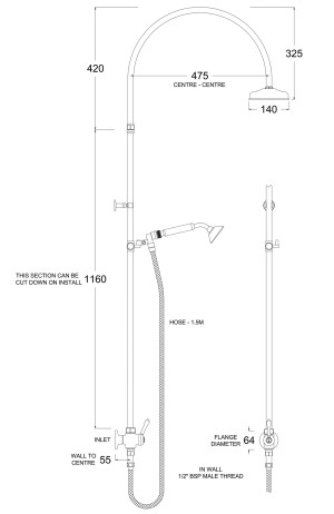 SA9615 Line Drawing