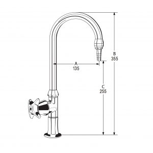 LB12 Line Drawing - Celestial Handle Pictured