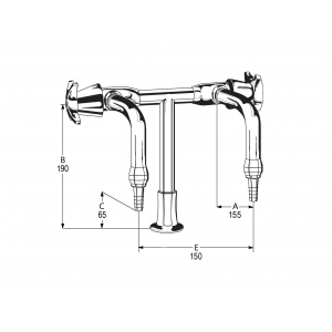 LB7 Line Drawing - Celestial Handles Pictured