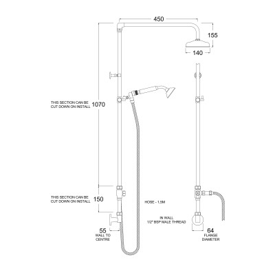 SA9608 Line Drawing