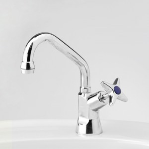 Bellevue Drinking Water Pillar Tap with Swivel Upswept Outlet