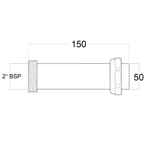 50 CTS x 150mm Trap Extension