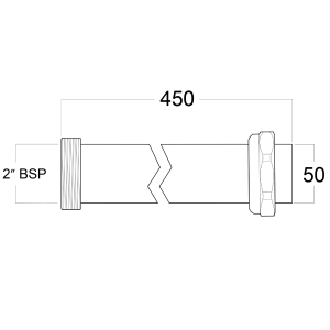 50 CTS x 450mm Trap Extension
