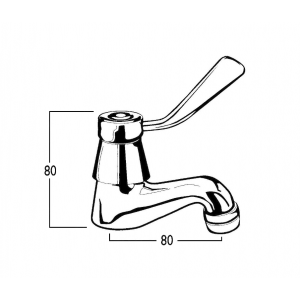 Celestial Lever Pillarcock - Aerated