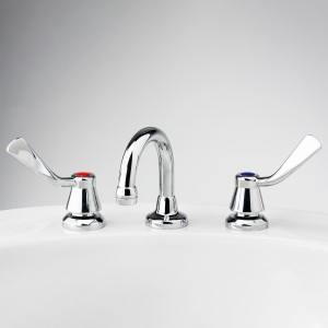 Celestial Lever Basin Set with Fixed Gooseneck Outlet