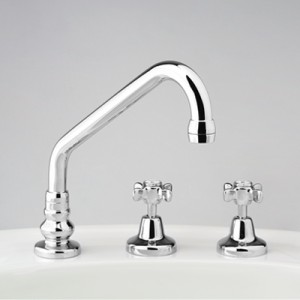 Heritage Hostess Sink Set with Swivel Upswept Outlet