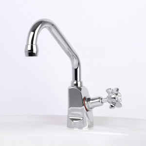 Heritage Drinking Water Pillar Tap with Swivel Upswept Outlet