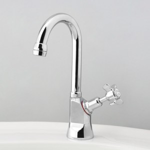 Heritage Drinking Water Pillar Tap with Swivel Gooseneck Outlet