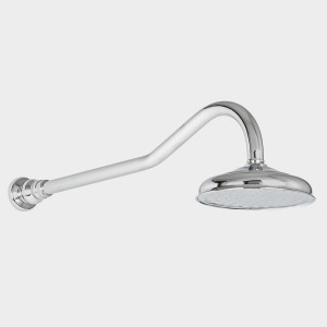 Heritage Gooseneck Shower Arm & Rose