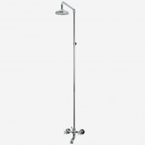 Heritage Cast Bath/Shower Diverter with Fixed Arm & 140mm Shower Rose