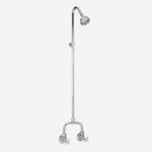 Heritage Alcove Shower Set with Gooseneck Riser