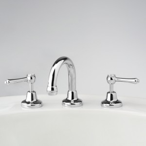 Roulette Lever Basin Set with Fixed Gooseneck Outlet