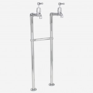 Roulette Lever Floor Mounted Bibcock Set