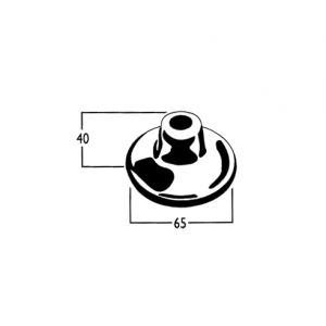 Roulette Lever Wall Flange Only