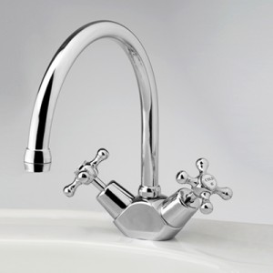 Roulette Sink Duo Mixer with Swivel Gooseneck Outlet
