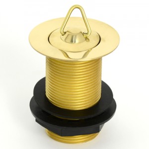 Solid Brass Plug & Waste - 32 x 80 - No Overflow