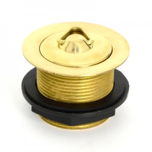 Solid Brass Plug & Waste - 40 x 45 - No Overflow