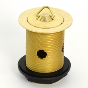 Solid Brass Plug & Waste - 40 x 80 - With Overflow