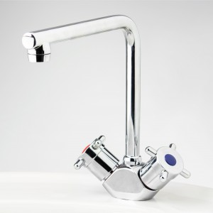Torrens Capstan Sink Duo Mixer with Swivel T Outlet