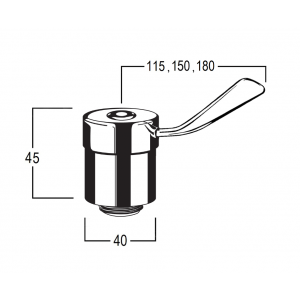 Torrens Flared Lever Bib / Pillar Top Assembly