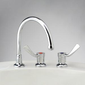 Torrens Flared Lever Hostess Sink Set with Swivel Gooseneck Outlet