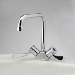 Torrens Flared Lever Sink Duo Mixer with Swivel Square Outlet