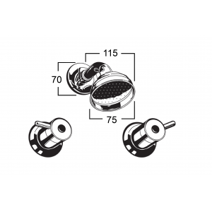 Torrens Lever Ball Joint Shower Set