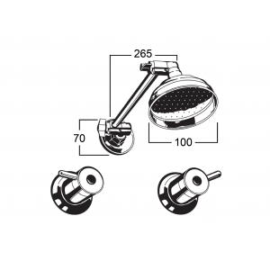 Torrens Lever Adjustable Shower Set