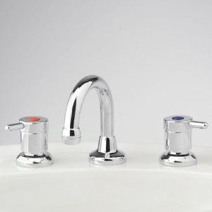 Torrens Lever Basin Set with Fixed Gooseneck Outlet