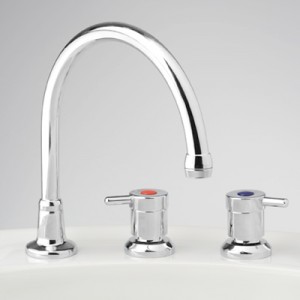 Torrens Lever Hostess Sink Set with Swivel Gooseneck Outlet