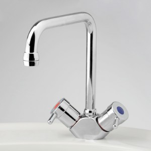 Torrens Lever Sink Duo Mixer with Swivel Square Outlet