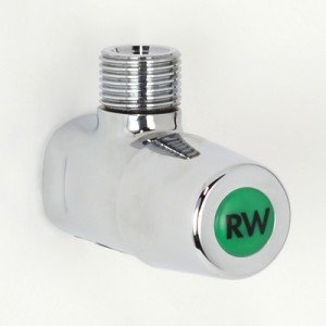 Lockshield Cistern Cock without Cover Plate with Rain Water Indicator Button