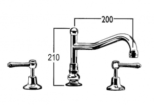 BA1421 Line Drawing