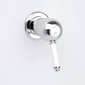 Photo: CB7551-RL in Chrome Plate (CP) finish with White Colour Lever Insert Upgrade (LCNS)