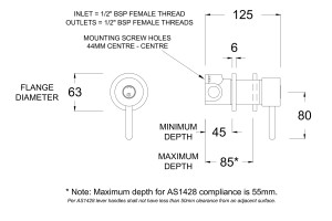 CB7551-TL Line Drawing